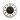 Round wall clock with black face and beige border on a white background
