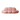 A cloud-shaped modular sofa upholstered in a textured dusty pink fabric, shown against a plain white background.
