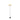 Floor lamp with pleated shade on a white background