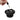 A black volcanic rock container with a candle on top, likely used for home fragrance.
