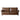 Brown leather sofa with rolled arms and nailhead trim, classic designer furniture for home décor