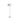 White floor lamp with a rounded shade on a white background