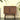 walnut wood buffet with mosaic design detail