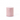 Round pink patterned container on a white background