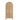 Arched natural wood cabinet with woven rattan doors, stylish home décor furniture by LaFloria
