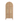 Arched natural wood cabinet with woven rattan doors, stylish home décor furniture by LaFloria