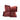 Four textured burgundy throw pillows arranged in a stack on a white background, with the bada brand logo in the top left and product code text at the bottom.