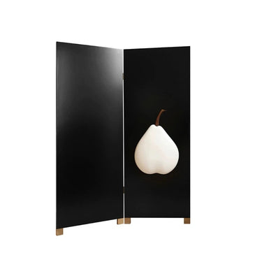 Poire Partition — hand-crafted pear wood foldable room divider with copper joints, H180cm