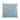 A square-shaped blue woolen cushion with a textured pattern and a visible zipper.
