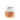 A handcrafted, lead-free crystal sake cup with a textured surface and a warm orange tint at the bottom.