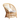 Rattan armchair with lattice design, beige seat cushion and white back pillow from LaFloria Home Décor