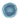 A round blue wool rug with a textured design, also visible are the anti-skid TPR bottom and the vacuum/hand wash cold care instructions.