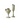 Unique designer-made green ceramic dessert bowl and tall vase with beige accent from LaFloria Home Décor