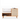 Modern wooden entryway bench with cushioned seat, storage cabinet, open shelf holding slippers