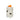 LaFloria white ceramic decorative jar with carved patterns and orange pumpkin lid top