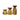 Three wooden candle stand of different sizes on a white background
