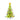 Fuzzy lime green Christmas tree with colorful baubles, candy canes, snowflake ornaments, and a golden star topper