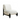 Modern lounge chair with white plush upholstery and black wooden frame, minimalist home décor