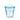 A lead-free glass sake cup with a blue tint and Japanese characters inscribed on it.