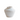 A beige, handcrafted ceramic vase with an irregular shape and texture on a white background.
