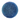 Round blue decorative rug with textured, curled fabric design for home décor