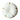Round white and beige decorative cushion with a soft, plush texture for home décor