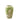 White ceramic vase with textured green leaf pattern, modern decorative home décor piece