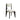 Modern designer chair with black wooden frame and textured white cushioned seat and backrest