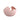 Pink eggshell shape vase on a white background