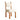 LaFloria designer wooden chair with cream boucle fabric seat and backrest, modern home décor
