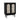 Black wooden cabinet with arched rattan doors and brass knobs on tapered legs