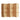 Wooden room divider with woven rattan panels and built-in shelves, natural home décor