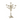 vintage white metal candelabra with six ornate candle holders for elegant home décor