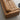 full grain leather three-seater sofa in caramel tone