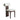 Modern dining chair with boucle white upholstery and dark wood frame from LaFloria Home Décor