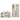 Minimalist white wall shelves with eclectic beige decor including handbags, vases, candles, and pottery