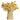 LaFloria home décor dried yellow billy ball flowers with white baby’s breath in woven natural basket vase