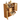 rattan shoe cabinet with door panels