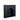 A black fireplace cabinet with a solid American pinewood construction featuring a matte finish. It has a rectangular shape with an arched top and includes a shelf on the top for decorative items.
