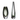 Two modern designer glass vases in smoky gray, one short and rounded, one tall and tapered