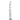 Tall white sculptural floor lamp with segmented curved design and metal base, modern home décor