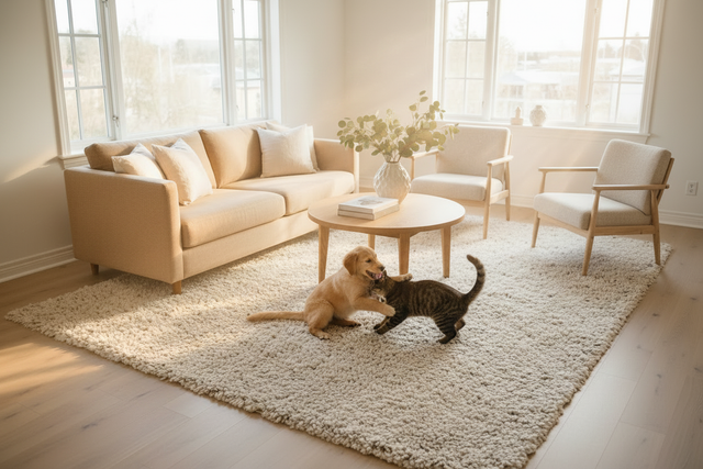How to Choose the Right Rug Size for Your Living Room (With Minimalist & Wool Rug Inspo)