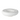 A white ceramic soup bowl with a minimalist design, on a plain background.