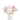 Decorative white and pink dandelion flowers in a paper bag vase with French text home décor