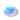 A round glass plate with a swirling blue and purple design, handmade in Japan.