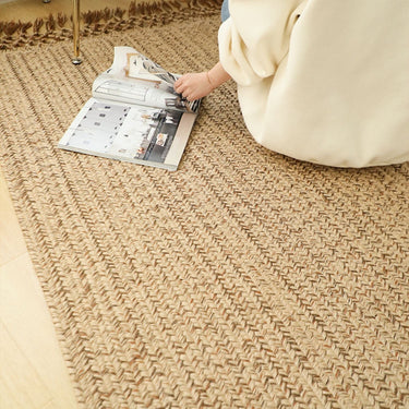 Rectangular Tassel Jute Mat