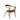 Designer wooden armchair with curved legs and backrest, premium home décor furniture