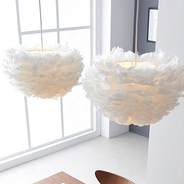 Feather Pendant Light - 3 Light Temperature