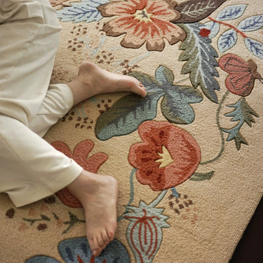 Mauvé Embroidery Carpet
