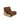 Modern brown and beige plush lounge chair with button accents, cozy designer home furniture